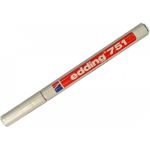 Лаковый маркер, белый, круглый наконечник 1-2мм Edding E-751-49 (артикул 15563861) – фото 1