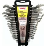 Набор комбинированных и рожковых ключей WMC TOOLS 16пр 6х7,8х9,10-19,22,24, 27х30, 32х36мм, в пластиковом держателе WMC-5199 (артикул 16062641) – фото 1