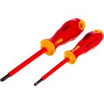 Набор крестовых диэлектрических отверток Felo Ergonic 2 шт 41792191 (артикул 15850336) – фото 1