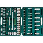 Набор торцевых головок 1/4"DR 4-14 мм и 1/2"DR 10-32 мм, 94 предмета, Jonnesway S04H52494S (артикул 13938538) – фото 1