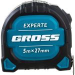Рулетка GROSS Experte, 5 м x 27 мм, двухкомпонентный корпус, магнит, двухсторонняя разметка, нейлон 32575 (артикул 15978956) – фото 1