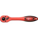 Рукоятка с храповым механизмом INTERTOOL на 72 зуба 1/4, Cr-v., Professional HT-2111 (артикул 16271123) – фото 1