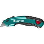 Универсальный нож с автостопом Kraftool GRAND-24 2 лезвия А24 09241_z02 (артикул 16043564) – фото 1