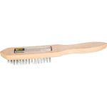 Корщетка с деревянной ручкой FIT IT 6-ти рядная 38406 (артикул 15097868) – фото 1