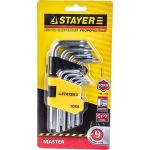 Набор имбусовых коротких ключей 9 предметов STAYER MASTER 2743-H9 (артикул 13910399) – фото 1