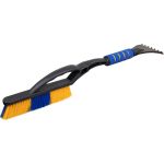 Зимняя щетка со скребком 57 см сине-желтая щетина KRAFT KT 830067 (артикул 16045510) – фото 1