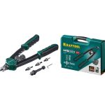 Комбинированный двуручный заклепочник Kraftool Combo2-M10 в кейсе 31181, резьбовые М5-М10, 31181 (артикул 16086535) – фото 1