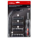 Отвертка с набором головок и бит VIRA 40 предметов 300040 (артикул 16447113) – фото 1
