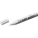 Маркер-краска Зубр МК-750 белый, круглый наконечник, 06325-8 (артикул 16129353) – фото 1
