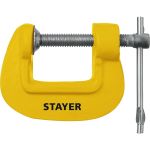 Чугунная струбцина STAYER SG-25 тип G, 25 мм 3215-025 (артикул 16437442) – фото 1