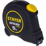 Рулетка Stayer AutoLock 5м / 19мм с автостопом 2-34126-05-19_z02 (артикул 16043610) – фото 1