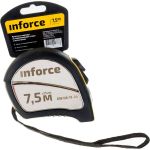 Рулетка в корпусе из нержавеющей стали с автостопом 7.5x25мм Inforce GW 06-11-26 (артикул 15604090) – фото 1