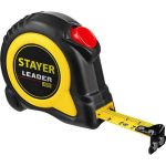 Рулетка Stayer LEADER 5м / 19мм с автостопом в ударостойком обрезиненном корпусе 3402-05-19_z02 (артикул 16043686) – фото 1