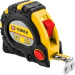 Рулетка TOPEX стальная лента 3 м x 19 мм магнит 2 кнопки паузы 27C343 (артикул 15504964) – фото 1