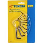 Набор шестигранных ключей TUNDRA на кольце , 1.5 - 10 мм, 10 шт. 882075 (артикул 16396324) – фото 1