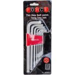 Набор средних с шаром Г-образных шестигранников 7 предметов FORCE 5072LB (артикул 15870291) – фото 1