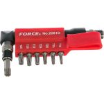 Г-образная отвертка с комплектом бит торкс FORCE 2081D (артикул 15844679) – фото 1