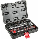 Набор бит и головок 1/4, 3/8, 20 шт. Top Tools 38D520 (артикул 15759266) – фото 1