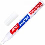 Лаковый маркер-краска BRAUBERG EXTRA paint marker 4 мм, белый, улучшенная нитро-основа, 151978 (артикул 16727466) – фото 1