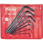 Набор ключей-шестигранников ProsKit 8PK-022 7шт., 0.7-3мм С00034339 (артикул 16207070) – фото 1