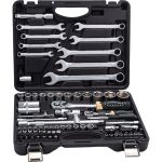 Набор инструмента ROCKFORCE 1/2 и 1/4DR 6-гранный 82 предметов RF-4821-5 (артикул 15995988) – фото 1