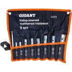 Набор трубчатых торцевых ключей Gigant 9 предметов GST9 (артикул 16506128) – фото 1