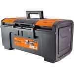 Ящик для инструментов TDM ПРОФИ-24, 59x27x26 см, усиленный замок-автомат, лоток, органайзеры, «Рубин» SQ1032-0206 (артикул 20838285) – фото 1