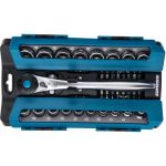 Набор торцевых головок, трещотка 120 зубьев, 36 предметов GROSS 14145 (артикул 15874507) – фото 1