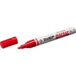 Маркер-краска Зубр МК-750 красный, круглый наконечник, 06325-3 (артикул 16129373) – фото 1