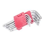 Набор Г-образных ключей INTERTOOL TORX с отверстием 9шт., Т10-Т50, Cr-V HT-0604 (артикул 20216674) – фото 1