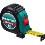 Рулетка KRAFTOOL X-Drive 8м/25мм с ударостойким обрезиненным корпусом 34122-08_z02 (артикул 16440178) – фото 1