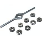 Резьбонарезной набор Bucovice Tools MINI-1, 9 предметов, плашки M3-M12, на блистере 330129 (артикул 15780170) – фото 1