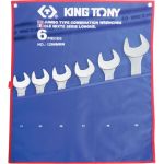 Набор комбинированных ключей (34-50 мм, 6 шт) KING TONY 1296MRN (артикул 15506346) – фото 1