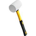 Резиновая белая киянка с фибергласовой ручкой 680г STAYER PROFI 20533-680 (артикул 15595620) – фото 1