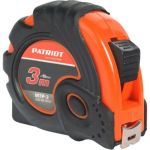 Рулетка, ударопрочный корпус, обрезиненная, 3м PATRIOT MTP-3 350005003 (артикул 15935479) – фото 1
