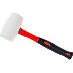 Резиновая белая киянка HARDEN фибергласовая ручка, 700 гр. 590437 (артикул 16553859) – фото 1