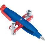 Ключ для электрошкафов с битой и переходником KNIPEX KN-001107 (артикул 14977437) – фото 1