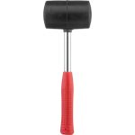 Резиновая киянка INTERTOOL 680г. 75 мм, черная резина, металлическая ручка HT-0232 (артикул 20216656) – фото 1