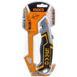 Универсальный нож INGCO 180х61х19 мм 5 лезвий INDUSTRIAL HUK6118 (артикул 16651435) – фото 1