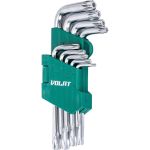 Набор ключей ВОЛАТ Torx T10-T50 9 предметов коротких 11025-09 (артикул 21540520) – фото 1