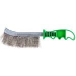 Универсальная ручная щетка крацовка EuroBrush 230x130 ворс гофр. нержавеющая сталь 0,30 EB-XSS1 (артикул 22428171) – фото 1