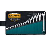Набор комбинированных гаечных ключей Kraftool 18 шт 6 - 32 мм 27079-H18_z01 (артикул 16131264) – фото 1