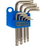 Набор Г-образных ключей TORX KING TONY T10-T50 с отверстием 9 предметов 20409PR (артикул 15507426) – фото 1