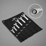 Набор комбинированных ключей с трещоткой DELI dl140106t трещотка, 50bv30, 72 зуба, чехол из ткани oxford, 6 шт. 104510 (артикул 23753103) – фото 1