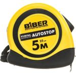 Рулетка (обрезиненный корпус, 5 м х 25 мм) Biber AUTOSTOP 40073 тов-173003 (артикул 15738317) – фото 1