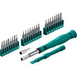 Отвертка для точных работ KRAFTOOL Precision-28 со сменными битами, 28 предметов 25677 (артикул 21695434) – фото 1
