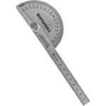 Транспортир с линейкой vertextools 90x150мм 3040-90-150 (артикул 23241027) – фото 1
