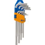 Набор торцевых ключей Г-образных torx 9шт KRAFT KT 700566 (артикул 15966129) – фото 1