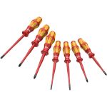 Набор VDE отверток WERA 160 iSS/7 Kraftform Plus Серия 100 с зауженным стержнем, 7 пр. WE-135961 (артикул 16199851) – фото 1