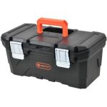 Ящик для инструмента TACTIX 23 черный с металлическими замками 58,5x30,0x26,0 см 320343 (артикул 25665375) – фото 1